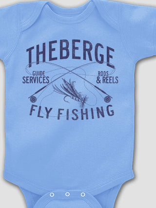 Fly Fishing Guide : Printed Baby Bodysuits