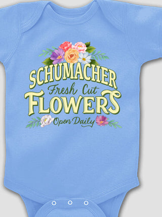 Fresh Cut Flowers : Printed Baby Bodysuits