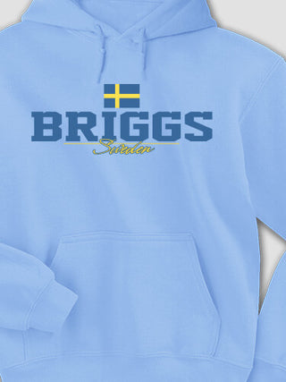 Sweden Flag : Printed Hoodies