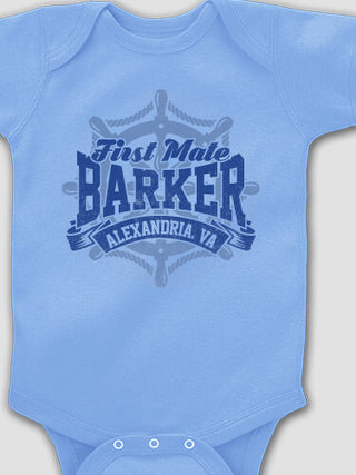 Vintage First Mate : Printed Baby Bodysuits