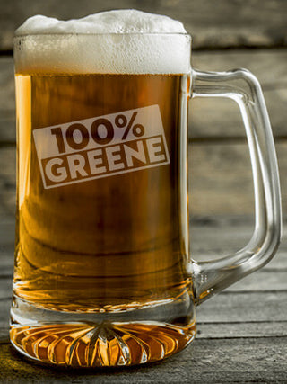 100 Percent : Beer Mugs - Engraved