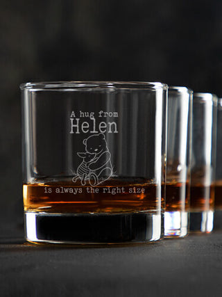 A Hug : Rocks Glasses - Engraved