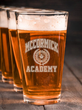Academy : Pint Glasses - Engraved