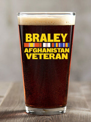 Afghanistan Veteran : Pint Glasses - Color Printed