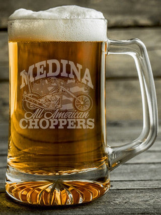 All American Choppers : Beer Mugs - Engraved