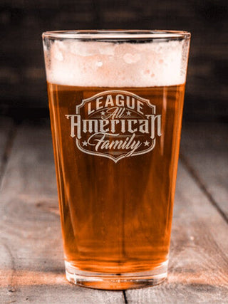 All-American Family : Pint Glasses - Engraved