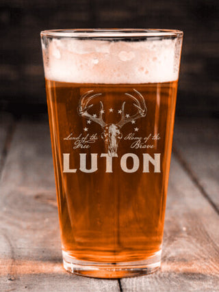 American Hunter : Pint Glasses - Engraved