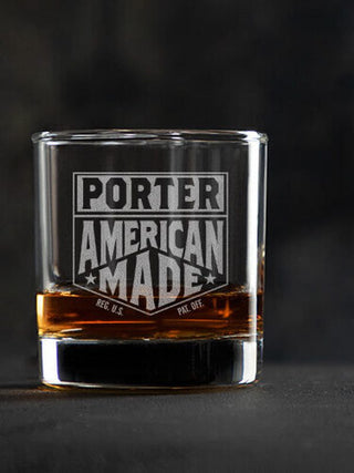 American Made : Rocks Glasses - Engraved