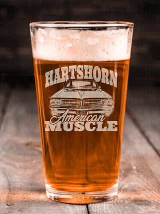 American Muscle Car : Pint Glasses - Engraved