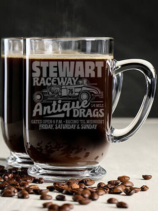 Antique Drag Race : Coffee Mugs - Engraved