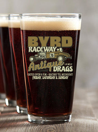 Antique Drag Race : Pint Glasses - Color Printed