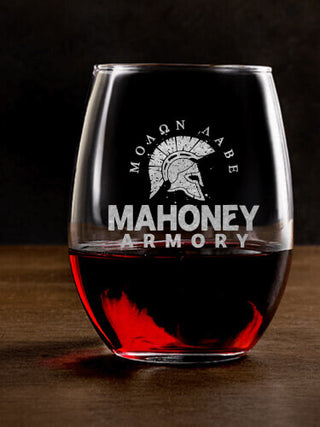 Armory : Stemless Wine Glasses - Engraved