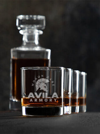Armory : Decanter Rocks Glass Gift Sets - Engraved