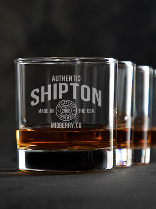 Authentic Brand : Rocks Glasses - Engraved