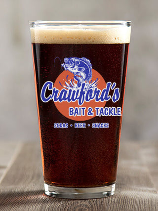 Bait and Tackle : Pint Glasses - Color Printed