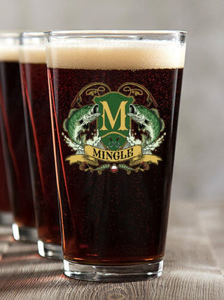 Bass Coat Of Arms : Pint Glasses - Color Printed