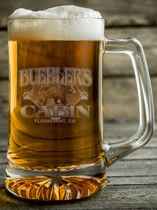 Bear Cabin : Beer Mugs - Engraved