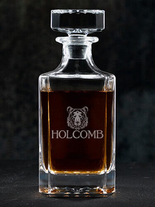 Bear : Whiskey Decanter - Engraved