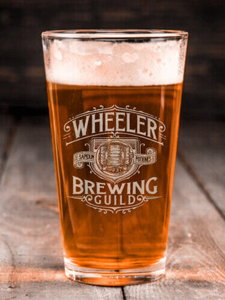 Brewing Guild : Pint Glasses - Engraved
