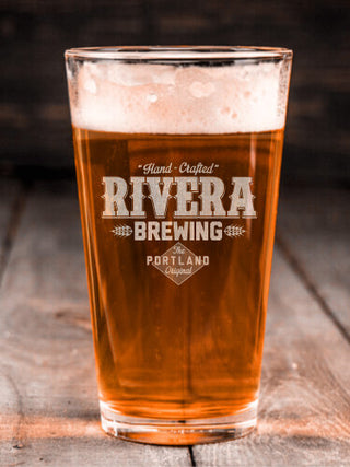 Brewing : Pint Glasses - Engraved