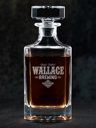 Brewing : Whiskey Decanter - Engraved