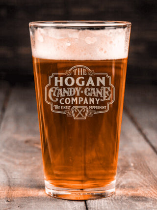 Candy Cane Company : Pint Glasses - Engraved