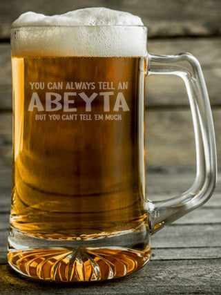Can't Tell 'Em Much : Beer Mugs - Engraved