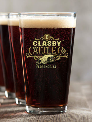 Cattle Company : Pint Glasses - Color Printed