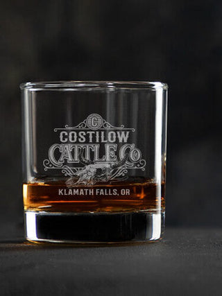 Cattle Company : Rocks Glasses - Engraved