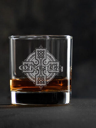 Celtic Cross : Rocks Glasses - Engraved