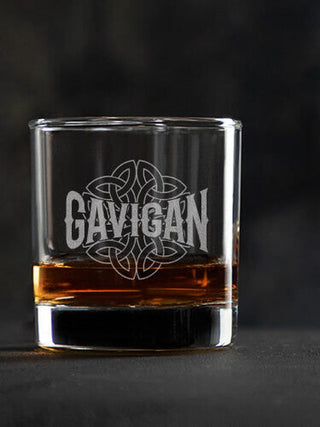 Celtic Heritage : Rocks Glasses - Engraved