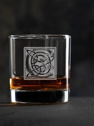 Celtic Monogram : Rocks Glasses - Engraved