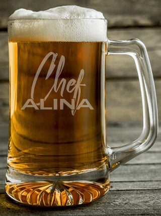 Chef : Beer Mugs - Engraved