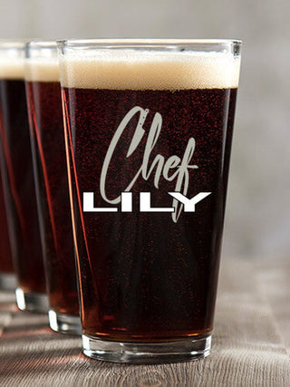 Chef : Pint Glasses - Color Printed