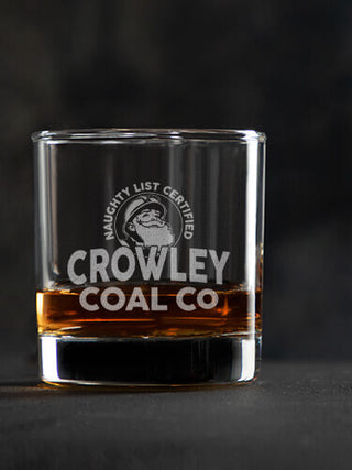 Christmas Coal Company : Rocks Glasses - Engraved