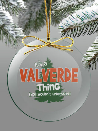 Christmas Thing : 4 Inch Round Glass Ornament
