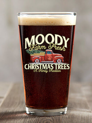 Christmas Tree Farm : Pint Glasses - Color Printed