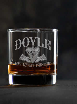 Claddagh : Rocks Glasses - Engraved