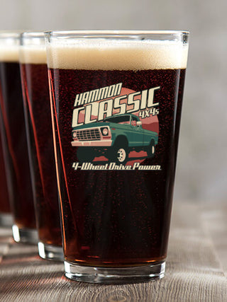 Classic 4X4s : Pint Glasses - Color Printed