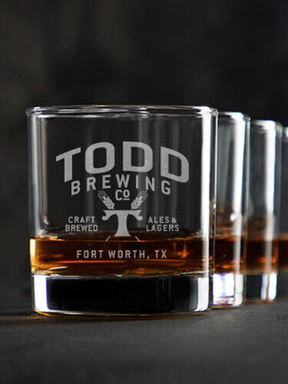 Classic Brewing Company : Rocks Glasses - Engraved