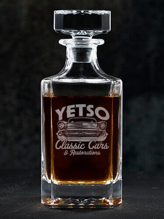 Classic Cars II : Whiskey Decanter - Engraved