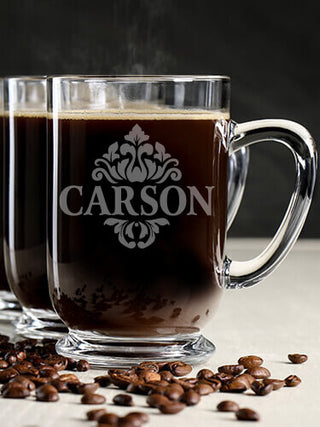 Classic Filigree : Coffee Mugs - Engraved