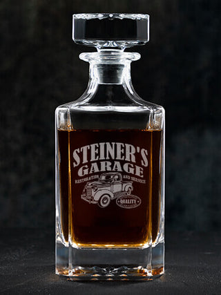 Classic Garage : Whiskey Decanter - Engraved