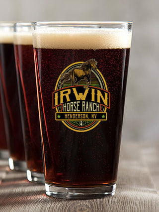 Classic Horse Ranch : Pint Glasses - Color Printed