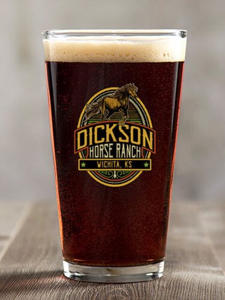 Classic Horse Ranch : Pint Glasses - Color Printed