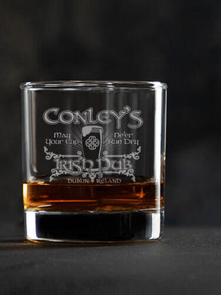 Classic Irish Pub : Rocks Glasses - Engraved