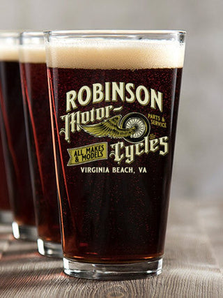 Classic Motorcycles : Pint Glasses - Color Printed