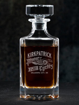 Classic Motorcycles : Whiskey Decanter - Engraved