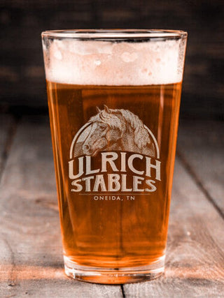 Classic Stables : Pint Glasses - Engraved