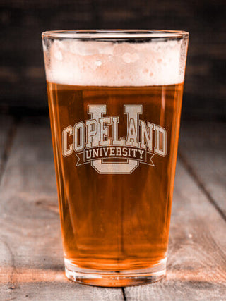 Classic University : Pint Glasses - Engraved